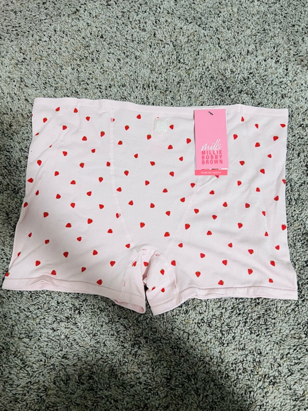 Mills by Millie Bobby Brown Pink Strawberry Boyshorts XXXL